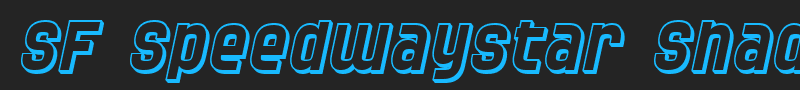 SF Speedwaystar Shaded font