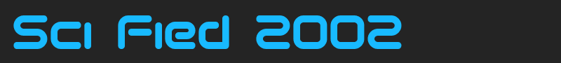 Sci Fied 2002 font