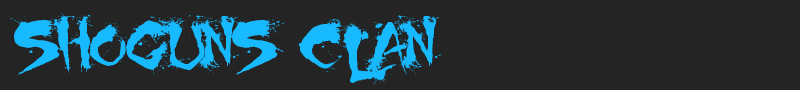 Shoguns Clan font