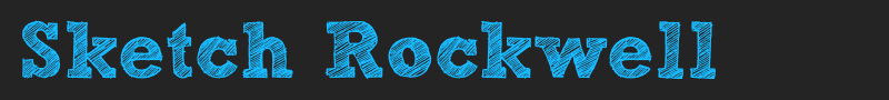 Sketch Rockwell font