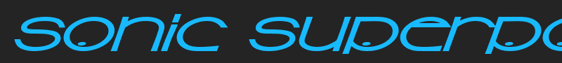 Sonic Superpowers font