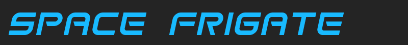 Space Frigate font