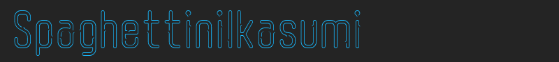 SpaghettiniIkasumi font