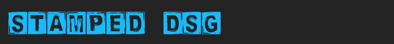 Stamped DSG font