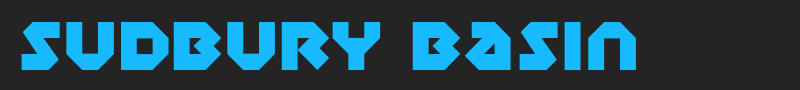 Sudbury Basin font