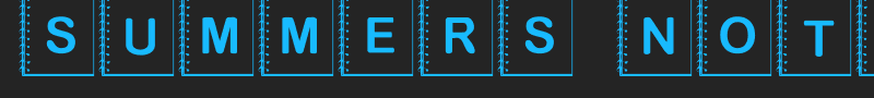 Summers Notebook font