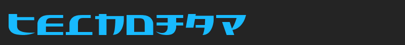 Tecnojap font