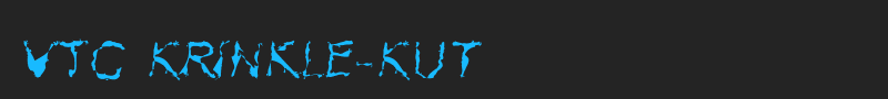 VTC Krinkle-Kut font