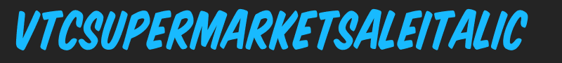 VTCSuperMarketSaleItalic font