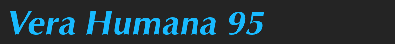 Vera Humana 95 font