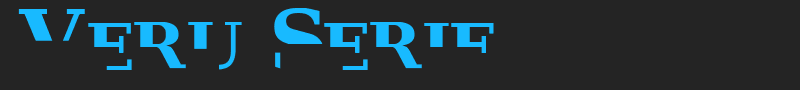 Veru Serif font