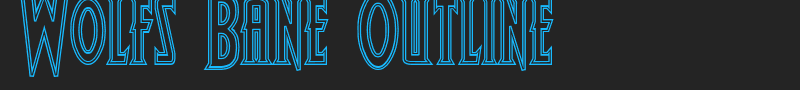 Wolfs Bane Outline font