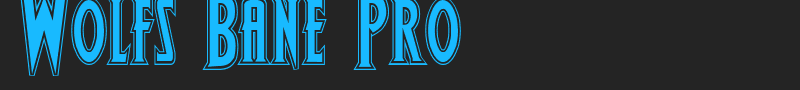 Wolfs Bane Pro font