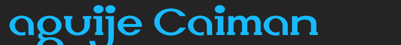 aguije Caiman font