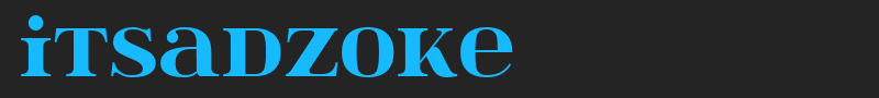 itsadzoke font