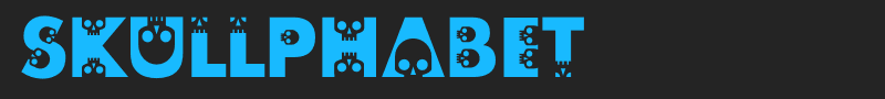 skullphabet font