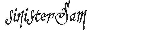 The sinisterSam Font