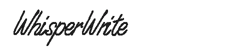 The WhisperWrite Font