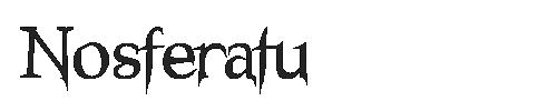 The Nosferatu Font