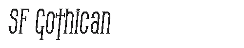 The SF Gothican Font