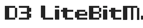 The D3 LiteBitMapism Bold-Selif Font