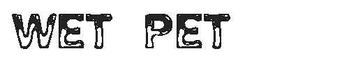 The Wet Pet Font