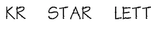 The KR Star Letters Font