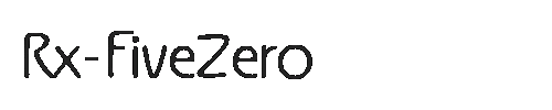 The Rx-FiveZero Font