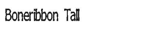 The Boneribbon Tall Font