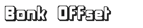 The Bonk Offset Font