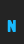 N Spaceship Bullet font 