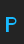 P Blue font 