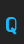 Q Blue font 