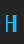 H Space worm font 