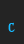 c Pointed font 